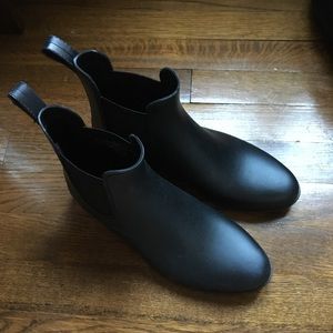 Black Chelsea Rain Boots
